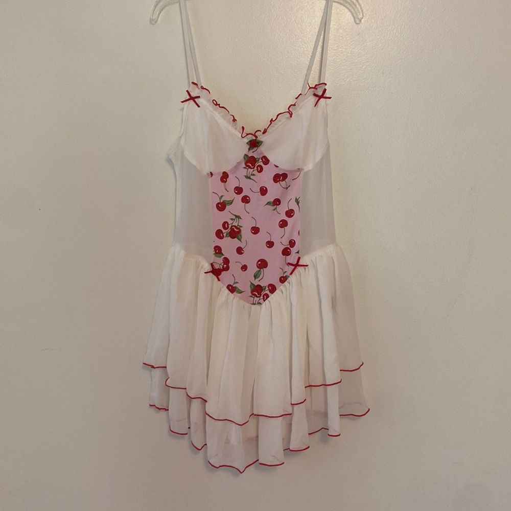 Sheer cherry dress